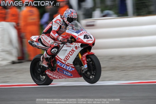 2010-05-08 Monza 1493 La Roggia - Superbike - Qualifyng Practice - Noriyuki Haga - Ducati 1098R